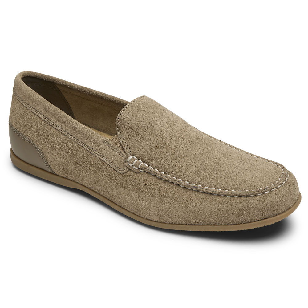 Sapato Vela Rockport Homem Verde Oliva - Malcom Venetian - 25619ADJB